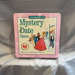 Hasbro Mystery Date Board Game Nostalgia Edition 2014 Pink Tin New Sealed